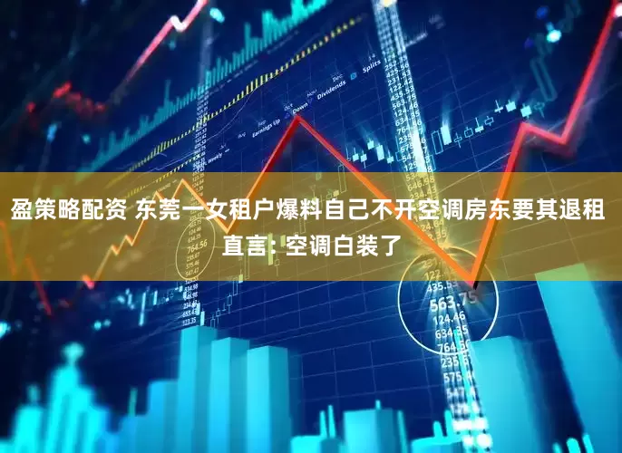 盈策略配资 东莞一女租户爆料自己不开空调房东要其退租 直言: 空调白装了